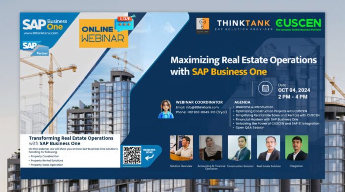 Webinar SAP B1 Saksikan tayangan ulang webinar untuk mengetahui bagaimana SAP menggabungkan aplikasi yang belum pernah ada sebelumnya untuk mengeluarkan potensi penuh Anda dan membuat Anda tak terhentikan.