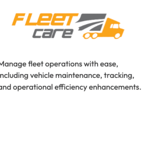 Manage fleet operations with ease, including vehicle maintenance, tracking, and operational efficiency enhancements.